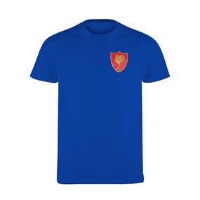 France Kids Classic Printed T-Shirt Royal - Front View