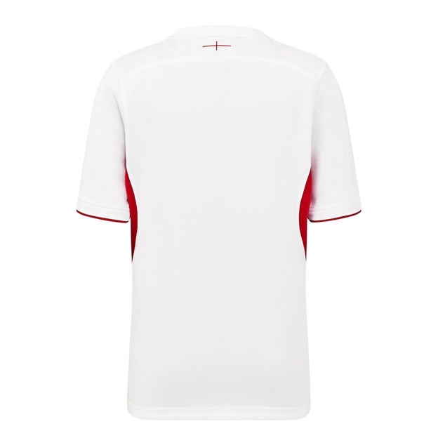 Red Roses Kids Home Rugby Shirt 25/26 White - Back
