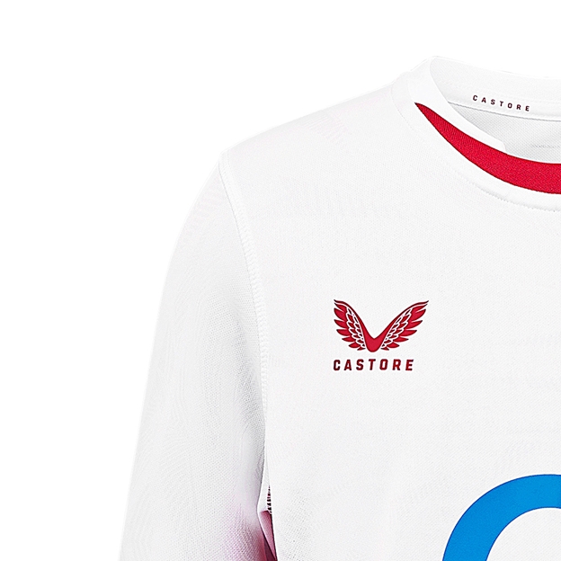Red Roses Kids Home Rugby Shirt 25/26 White - Castore