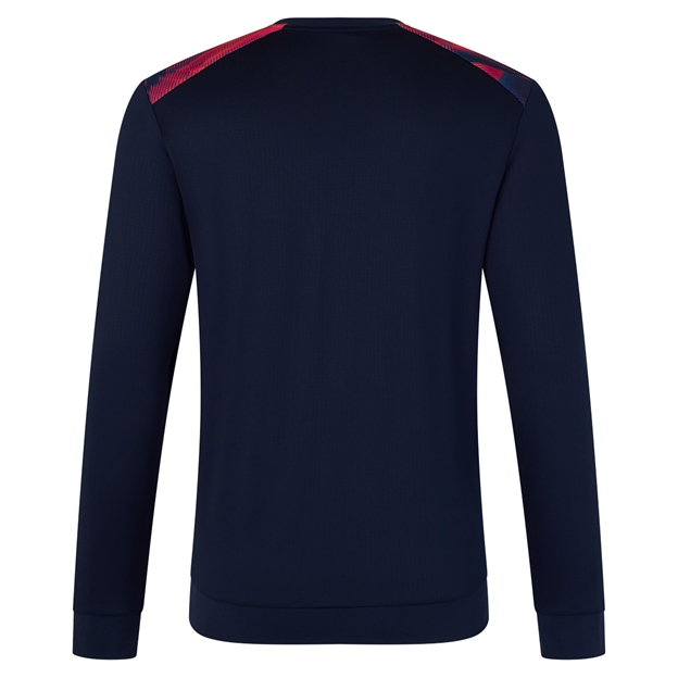 England Mens Pre Match Drill Top 26/27 Blue Opal - Back View