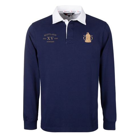 Scotland Mens Cup Winners 2026 Rugby Shirt – Navy