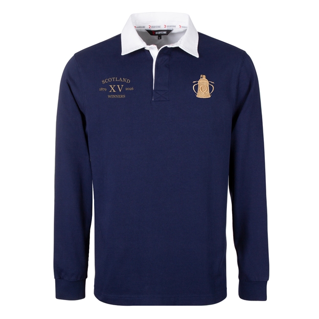 Scotland Mens Cup Winners 2026 Rugby Shirt - Navy