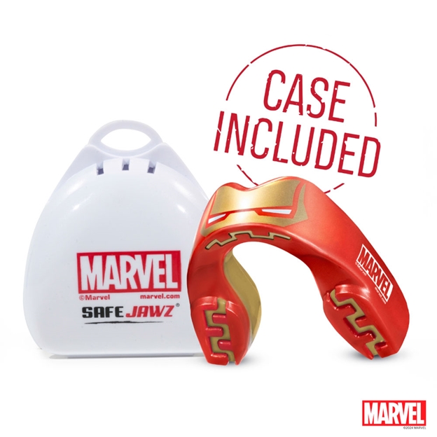 SafeJawz Marvel Iron-Man Mouthguard Bottom Case Included