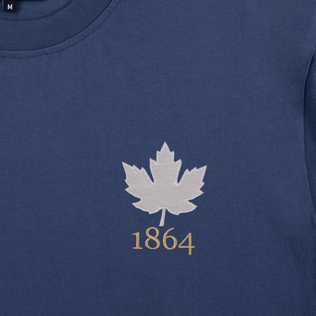 Canada 1864 Pure Cotton T-Shirt - Petrol Blue