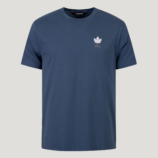 Canada 1864 Pure Cotton T-Shirt - Petrol Blue