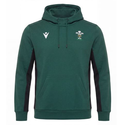 Wales Mens Travel Hoodie 26/27 Green - Front View