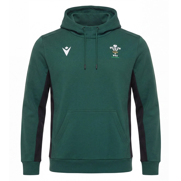 Wales Mens Travel Hoodie 26/27 Green - Front View