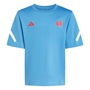 France adidas Junior Travel T-Shirt - Focus Blue 2024 - Front 