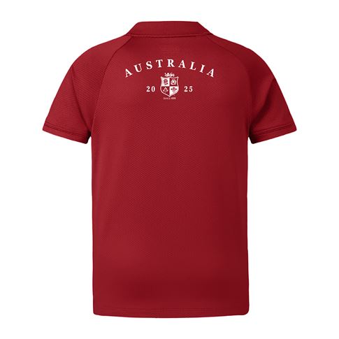 Limited Edition British and Irish Lions Junior Polo Red - Back Limited Edition British and Irish Lions Junior Polo Red - Back