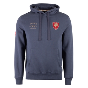 R1823 France Champions 2026 Hoodie Petrol Blue - Front