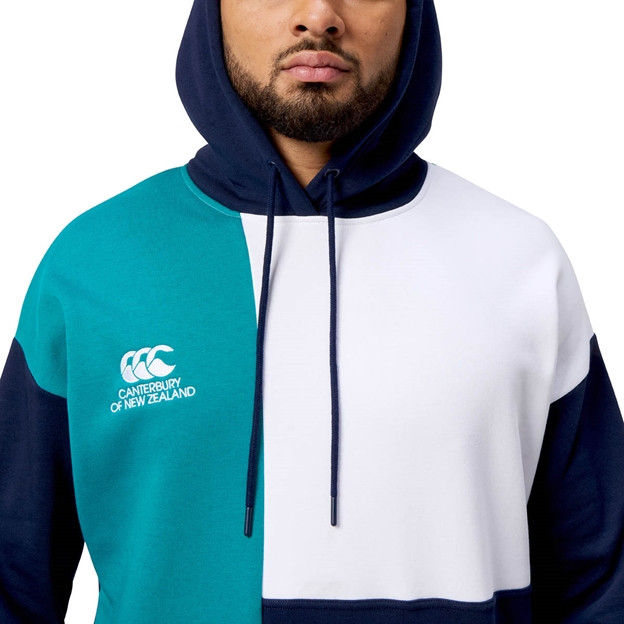 Canterbury Mens Harlequin Hoodie Multi Colour - Model Close-up