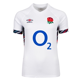 England Womens Home Rugby Shirt Short Sleeve 24/25 - Front