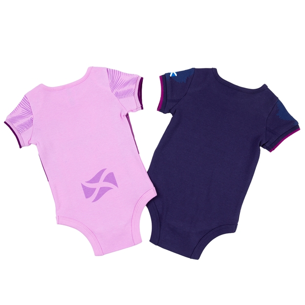 Scotland Baby Home & Away Kit Pack Bodysuits 25/26 - Back View Scotland Baby Home & Away Kit Pack Bodysuits 25/26 - Back View