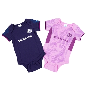 Scotland Baby Home & Away Kit Pack Bodysuits 25/26 - Front View