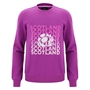 Scotland Mens Leisure Sweatshirt 25/26 Purple/White - Front 