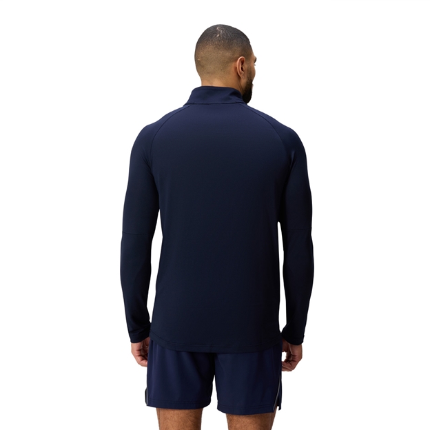Canterbury Mens Tempo Quarter Zip Training Top Navy - Model Back