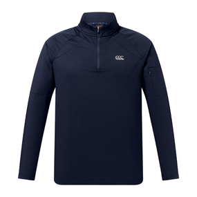 Canterbury Mens Tempo Quarter Zip Training Top Navy - Front View