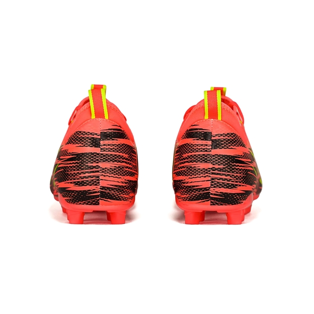 Oxen Youths Meta X All Ground Rugby Boots Orange Blaze - Heel View