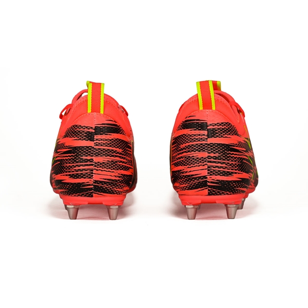 Oxen Adults Meta X All Ground Rugby Boots Orange Blaze - Heel