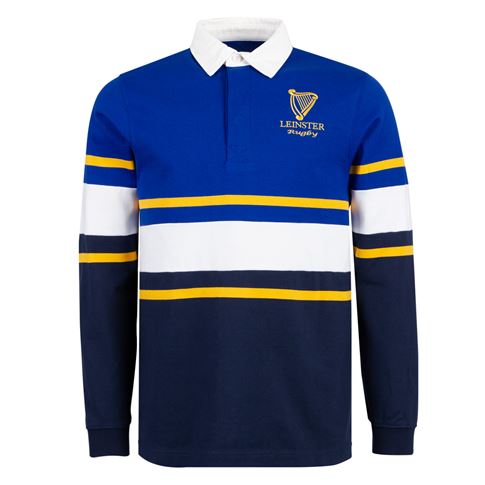 Leinster Mens Retro Rugby Shirt 25/26 Surf The Web/Dress Blue - Front