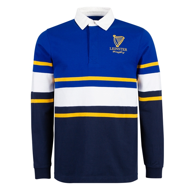 Leinster Mens Retro Rugby Shirt 25/26 Surf The Web/Dress Blue - Front