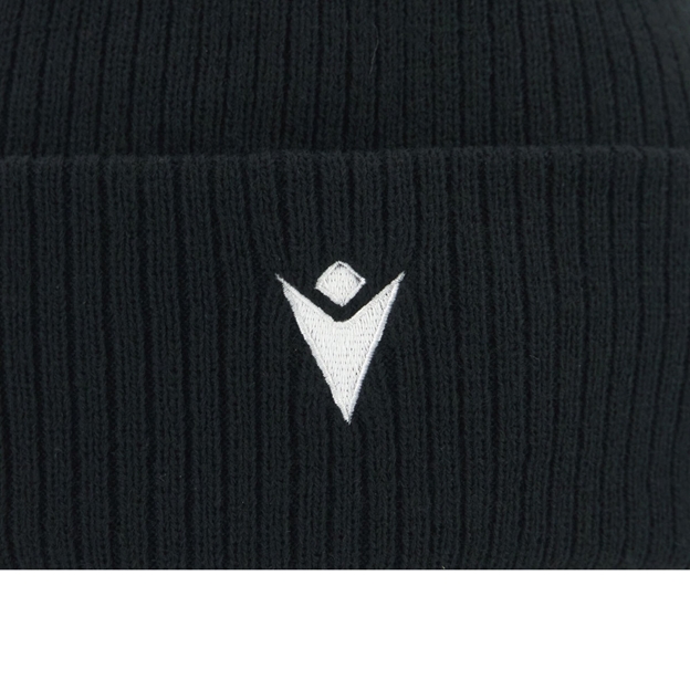 Barbarians Adults Pom Pom Beanie 25/26 - Macron Logo Embroidery
