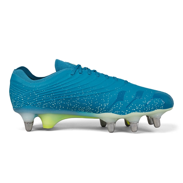 Canterbury Adults Stampede Groundbreak Elite Soft Ground Rugby Boots Green - Instep