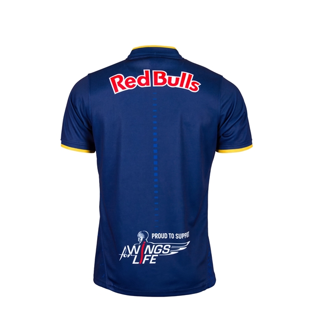Newcastle Red Bulls Kids Home Rugby Shirt 26/27 Navy - Back View