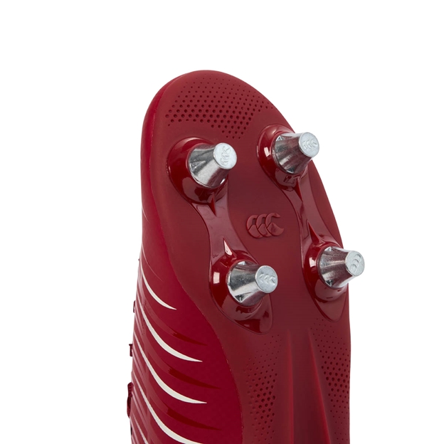 Canterbury Kids Phoenix 2.0 SG Rugby Boots Red - Forefoot