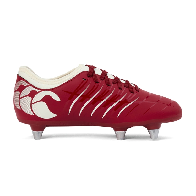 Canterbury Kids Phoenix 2.0 SG Rugby Boots Red - Instep