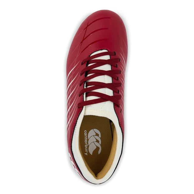 Canterbury Kids Phoenix 2.0 SG Rugby Boots Red - Top