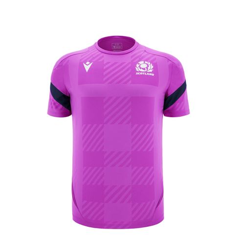 Scotland Junior Training T-Shirt 25/26 Purple - Front Scotland Junior Training T-Shirt 25/26 Purple - Front