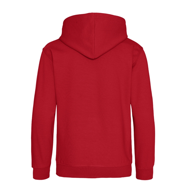 Wales Kids Classic Hoodie Fire Red - Back View