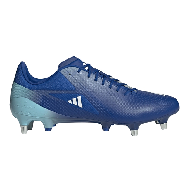 Adidas Adults Adizero RS15 Pro Soft Ground Rugby Boots Team Royal Blue - Outstep View