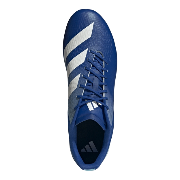 Adidas Adults Adizero RS15 Pro Soft Ground Rugby Boots Team Royal Blue - Top View