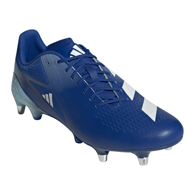 Adidas Adults Adizero RS15 Pro Soft Ground Rugby Boots Team Royal Blue - Toe View