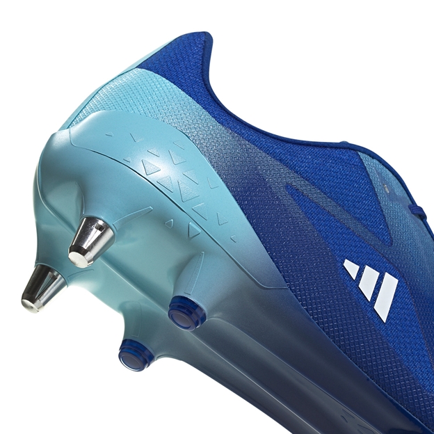 Adidas Adults Adizero RS15 Pro Soft Ground Rugby Boots Team Royal Blue - Heel Close-up