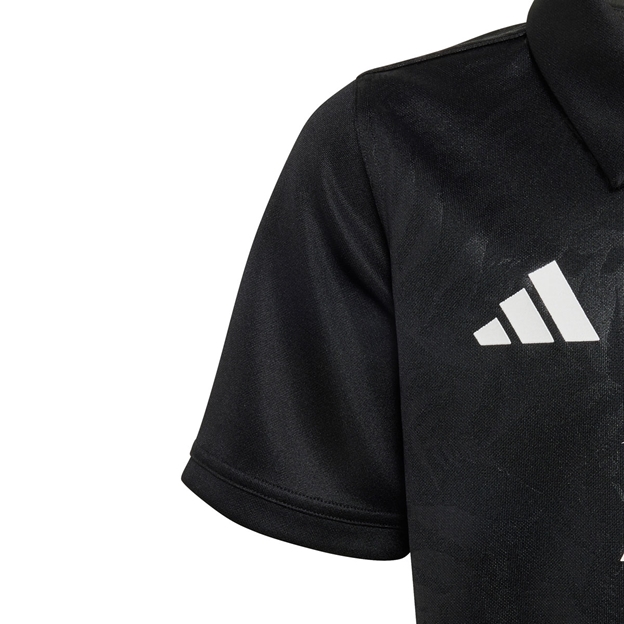 All Blacks Kids 'Greatest Rivalry' Home Rugby Shirt 26/27 All Black - Adidas Close-up