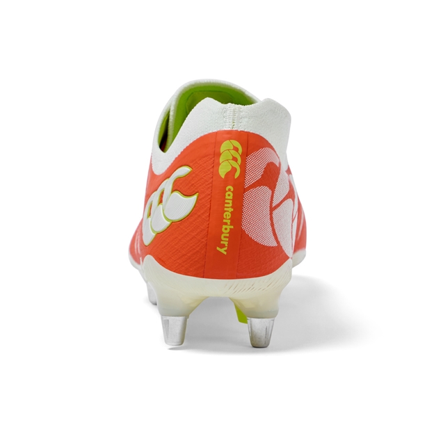 Canterbury Adults Phoenix 2.0 Elite Soft Ground Rugby Boots Orange - Back