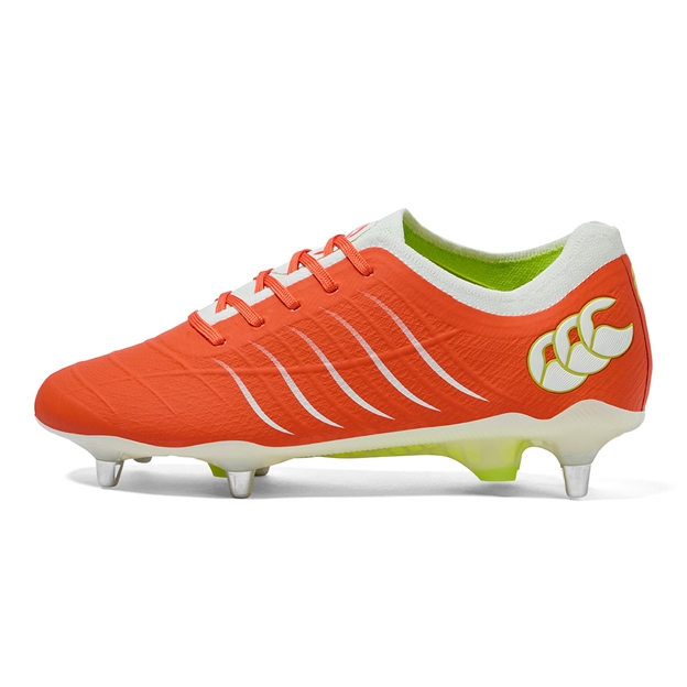 Canterbury Adults Phoenix 2.0 Elite Soft Ground Rugby Boots Orange - Outstep