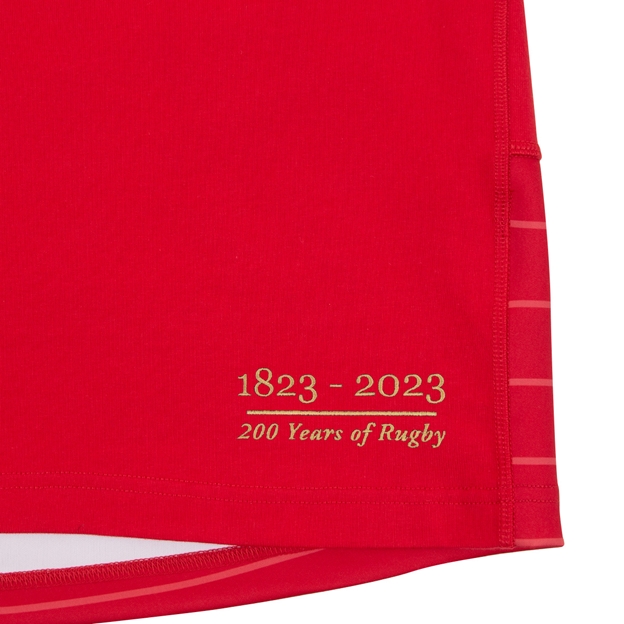 Wales Mens 200 Years of Rugby Classic Rugby Shirt - Red