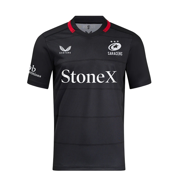 Saracens Kids Home Rugby Shirt 24/25 - Front