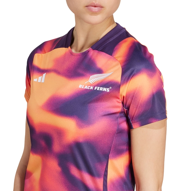Black Ferns Womens Performance T-Shirt Multi 25/26 - Model Close-up