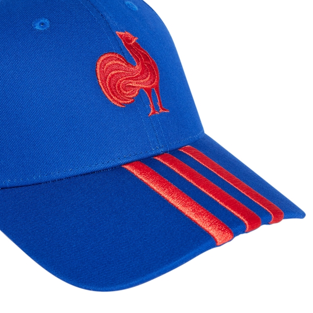 France Baseball Cap 25/26 Royal Blue - Embroidery Close-up
