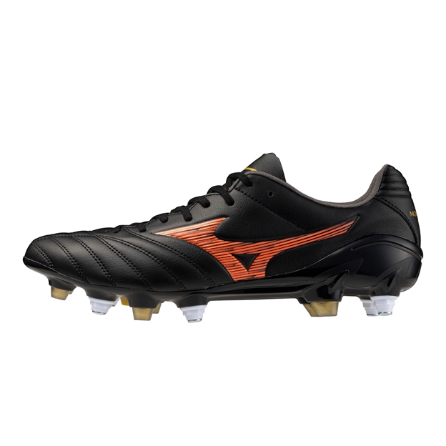 Mizuno Adults Monarcida Neo III Pro MIX Soft Ground Rugby Boots Black - Instep View