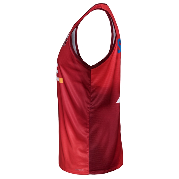 Queensland Reds Mens Training Singlet 25/26 Maroon - Side