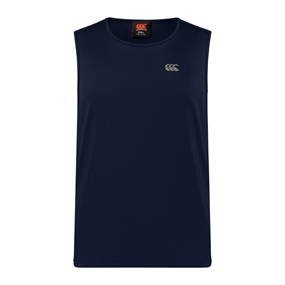 Canterbury Mens Tempo Singlet Navy - Front