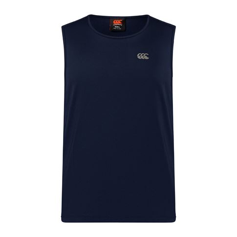 Canterbury Mens Tempo Singlet Navy - Front