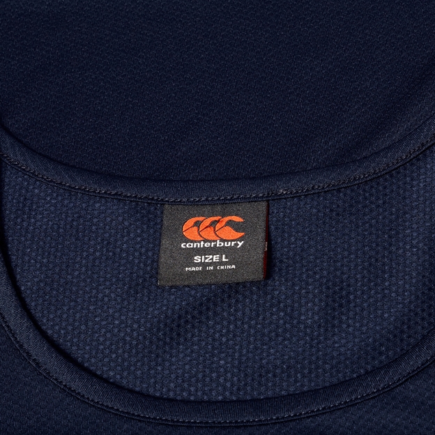 Canterbury Mens Tempo Singlet Navy - Neck
