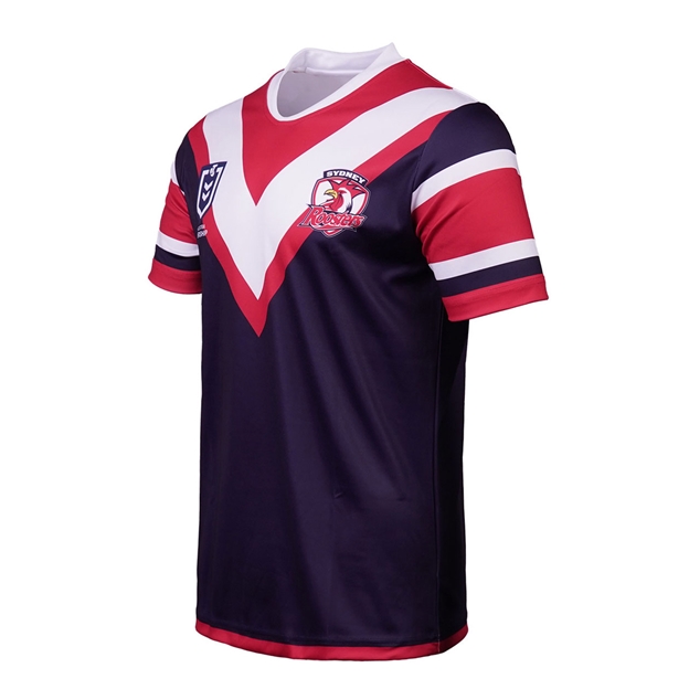 Sydney Roosters Kids Supporter Shirt 25 Navy - Side